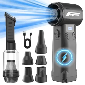 New 40mm Brushless Motor High Power Turbo Fan Air Duster Blow Gun for Car Vacuum Cleaner