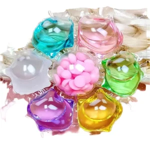 New 7 in 1 Disposable Nature Scented Laundry Detergent Beads Soap Capsules Washing Pods for Apparel Use