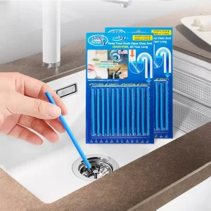 New Arrival 12 Pcs Eco-Friendly Bathroom Sink Pipe Dredging Agent Drain Cleaner Stick for Household Cleaning Tools Accessories