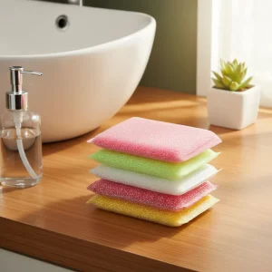 New Arrival Double sided Rust Resistant Kitchen Dishwashing Sponges Scouring Pads