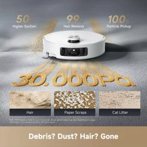 New Arrive DREAME Aqua10 Roller Real Time Self Wash Robotic Vacuum Cleaner Mop Lift Edge Clean Home Pet Hair Mess Floor Washer