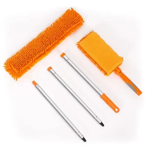 New Ceiling Fan Cleaner Duster Reusable Microfiber Extension Pole Adjusts for Cleaning Walls Bookshelves Window Tops
