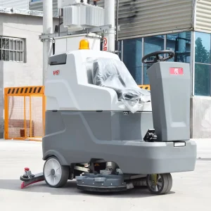 New Commercial Floor Scrubber with 1200mm Squeegee 650W High Pressure Vacuum Battery Powered for Hospital and School Hallways
