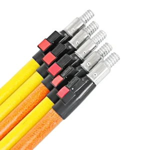 New Customized Glassfiber and Aluminum Alloy Spring Lock Cleaning Telescopic Pole Lightweight Retractable Extension Pole
