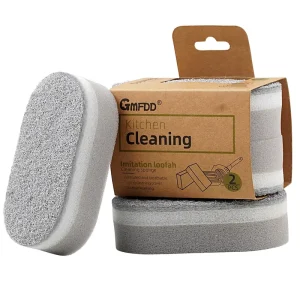 New Design Cleaning Sponges Scouring Pads Silver Spray Multifunction Dishwashing Sponges for Kitchen Household Pot