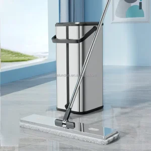 New Design Magic Flat Floor Cleaner Mop with Stainless Steel Squeeze Bucket