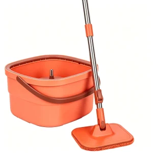 New Design Steel Rod with Bucket Dirty Water Separation Mop with Self Separate Clean and Dirty Water for Bathroom Cleaning