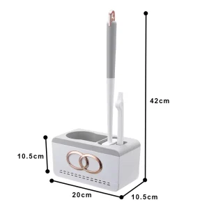 New Design Toilet Brush Set Can Put Toilet Cleaner 3-in-1 Wall Mounting Silicone Household TPR Toilet Brush