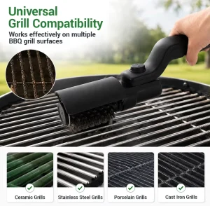 New Electric Grill Brush 3 Speed Modes Multifunctional High Torque Grill Brush with 20kg Max Torque BBQ Clean