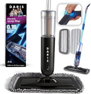 New Electric Spray Mop Floor Cleaner Power Mop with 2 Mopping Pads 720ml Bottle & Scraper Cordless Wet Dry Cleaner for All Floor