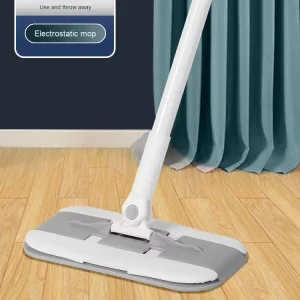 New Electrostatic Dust Removal Mop with Squeegee Floor Sweeper Mop Wet Dry Disposable Mops Cleaning Floor
