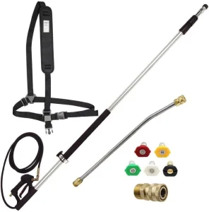 New House Roof Cleaning Tools 6FT 18FT High Pressure Washer Extension Telescoping Lance Wand with 1 Year Warranty