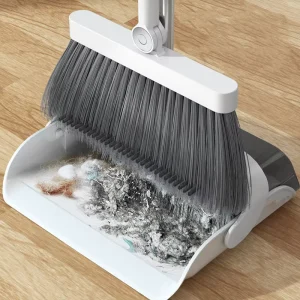 New Household Folding Broom Set Combination of Plastic Broom and Dustpan PP Broom Head