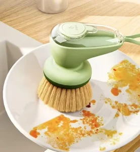 New Kitchen Sink Pan Pot Dishes Kitchen Scrub Brush Household Cleaning Tool Soap Dispenser Dish Brush