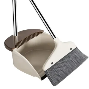 New Plastic Broom and Dustpan Set Model 258 Household Sweeping Water Scraper Non stick Hair
