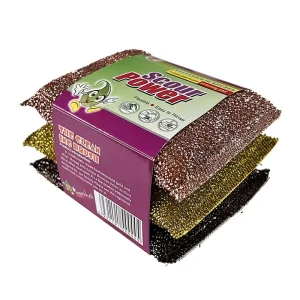 New Polyester Sponge Scouring Pads Kitchen Cleaning Stainless Steel Wire Kitchen Sponges Scouring Pad
