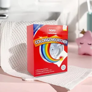 New Portable Color Absorbent Laundry Sheet Disposable and Efficient for Preventing Clothes Dyeing and Trapping Dyes