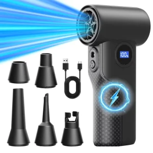 New Powerful High Speed Cordless Handheld Mini Portable Turbo Fan Air Duster Car Vacuum Cleaner