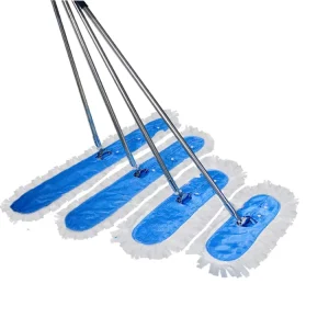New Promotion Hot Style Baichen Eco Friendly Blue White 17x60cm Microfiber Stainless Steel Anti Static Dust Free Lightweight Mop