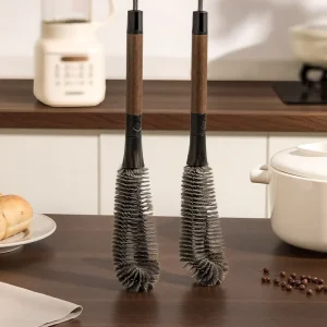 New Style 2 in 1 PP Long Handle Flexible Cleaning Brush for Baby Bottles High Speed Blenders Household Use 360 Degree Cleaning