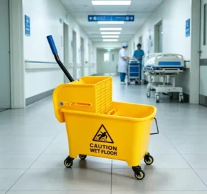 New Style Bucket Mop Professional Hand free Cleaning Plastic Double Wringer Trolley