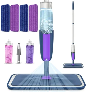 New Style Household Magic Handle Mop Easy to Use Dry Wet Water Spray Microfiber Cloth Magic Manual Disposable for Home Use