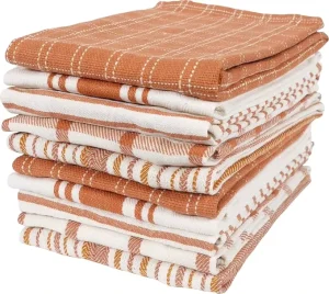 New Thick 100% Cotton Reusable Kitchen Tea Towel Dish Cloth Cleaning Rag Square Towel for Home Restaurant BSCI ISO900
