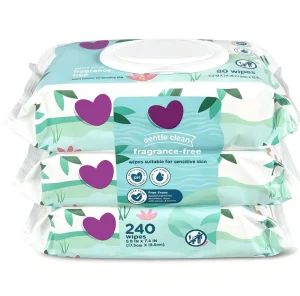 Newborn Gently Hand Face Cleaning Wipes Water Based Sensitive Baby Care Cleansing Wet Wipes Custom Unscented Baby Wipes