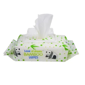 Newborns Skin Care Rose Cleansing & Moisturizing Baby Wet Towel Wipes RO Water Nourish Aloe Vera Vitamin E Wet Tissue