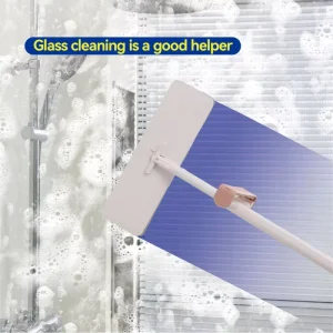 No Hand Wash Microfiber Pad Flat Mop 360° Rotatable Head for Floor Large Scale Dust Mopping Vertical Storage