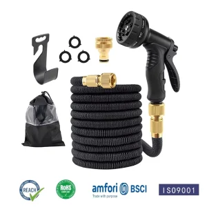 No Kink 3 Layers Latex Tube Magic Garden Hose 50ft 100ft TPE Expandable Garden Hose Flexible Water Hose