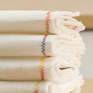 No Odor Reusable Double Layer Quick Dry Kitchen Clean Towel Viscose Highly Water Absorption Dish Cleaning Cloth Rag