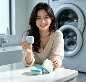 No Residue Washing Machine Cleaner Tablets Deep Sanitize Inner Drum Fit Top Load & High Efficiency Household Laundry Washer