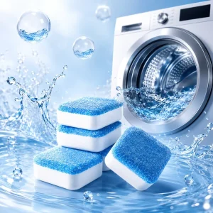No Residue Washing Machine Effervescent Cleaning Tablets Deodorizing Mold Remover Descaler Tablets For Front Load HE Washer