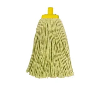Non-Fading Cotton Mop Head Replacement Colorfast Yarn Wet Mop Refill for Commercial Floor Cleaning