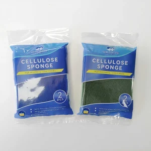 Non-Scratch Cellulose Kitchen Cleaning Cloth Scouring Pads Dishwashing Sponge