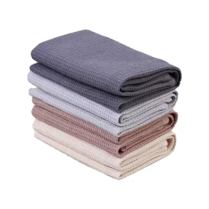 Non-Scratch Cotton Dish Rag Multipurpose Thick & Durable Quick Drying Soft Cotton Waffle Weave Kitchen Towel Dish Cleaning Cloth