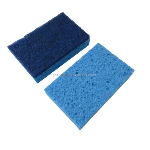 Non-Scratch Dual-Sided Scrub Sponge for Dishes, Kitchen, and Bathroom