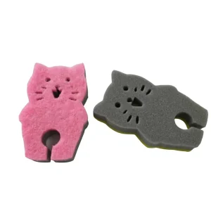 Non-Scratch Dual-Sided Scrub Sponges for Dishes, Kitchen, and Bathroom
