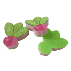 Non-Scratch Dual-Sided Three-Layer Dish Sponges for Kitchen and Bathroom