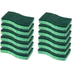 Non-Scratch High Absorption Cellulose Kitchen Cleaning Cloth Scouring Pads Dishwashing Sponge for House Cleaning