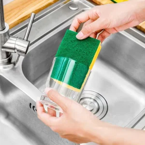 Non-Scratch Kitchen Cleaning Sponge Scrubber Scouring Pad Dishwashing Abrasive Sponge