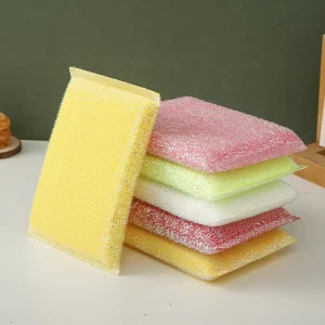 Non-Scratch Kitchen Sponge Reusable Dish Scrubber Scouring Pad Eco Dish Scrub Sponges