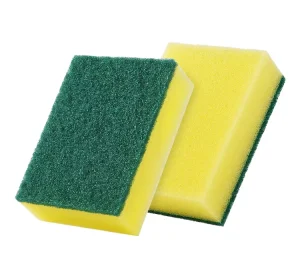 Non-Scratch Kitchen Sponge Scourer Scouring Pad, Green