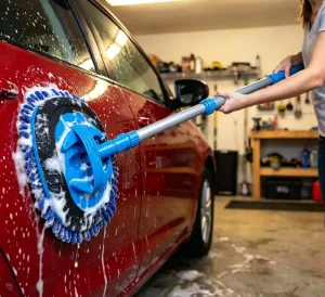 Non Scratch Plastic Car Wash Brush Detachable for Roof Exterior Surface Cleaning Windshield Window Exterior Model