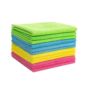 Non Scratch Quick Dry Washable Microfiber Dish Towels with Powerful Dust Removal Absorbent Cleaning for Kitchen Use