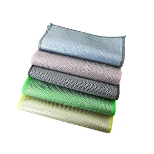Non Scratch Stainless Steel Wire Dish Cloth Multipurpose Wire Dishcloth Kitchen Towel