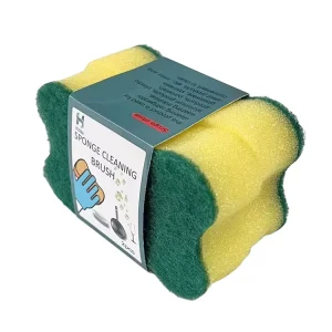 Non-Scratch Yellow Kitchen Scouring Pad for Dishes, Pots and Pans