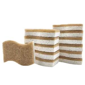 Non-Stick Pan Scrubber Sponge Scouring Pad for Kitchen Dishwashing