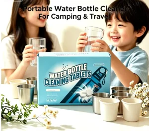 Non-Toxic Water Bottle Cleaner Tablets for Stainless Steel, Plastic, and Glass Bottles